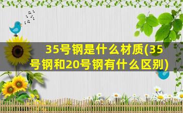35号钢是什么材质(35号钢和20号钢有什么区别)