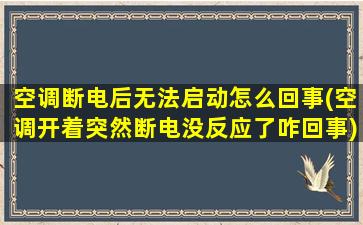 空调断电后无法启动怎么回事(空调开着突然断电没反应了咋回事)