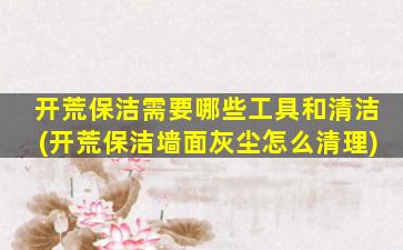 开荒保洁需要哪些工具和清洁(开荒保洁墙面灰尘怎么清理)