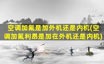 空调加氟是加外机还是内机(空调加氟利昂是加在外机还是内机)