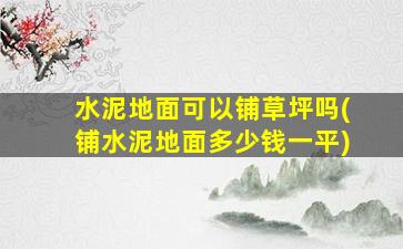水泥地面可以铺草坪吗(铺水泥地面多少钱一平)