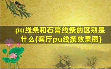 pu线条和石膏线条的区别是什么(客厅pu线条效果图)