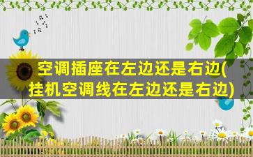 空调插座在左边还是右边(挂机空调线在左边还是右边)