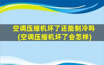 空调压缩机坏了还能制冷吗(空调压缩机坏了会怎样)