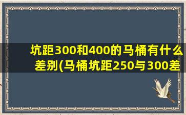 坑距300和400的马桶有什么差别(马桶坑距250与300差别什么)