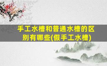 手工水槽和普通水槽的区别有哪些(假手工水槽)