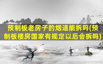 预制板老房子的烟道能拆吗(预制板楼房国家有规定以后会拆吗)