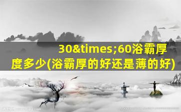 30×60浴霸厚度多少(浴霸厚的好还是薄的好)