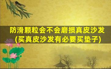 防滑颗粒会不会磨损真皮沙发(买真皮沙发有必要买垫子)