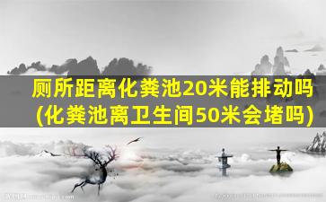 厕所距离化粪池20米能排动吗(化粪池离卫生间50米会堵吗)