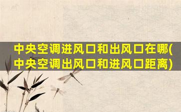 中央空调进风口和出风口在哪(中央空调出风口和进风口距离)