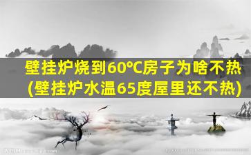 壁挂炉烧到60℃房子为啥不热(壁挂炉水温65度屋里还不热)