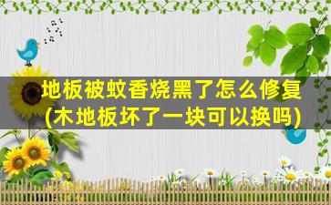 地板被蚊香烧黑了怎么修复(木地板坏了一块可以换吗)
