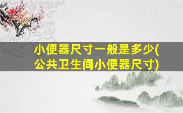 小便器尺寸一般是多少(公共卫生间小便器尺寸)