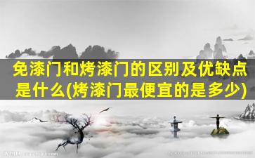 免漆门和烤漆门的区别及优缺点是什么(烤漆门最便宜的是多少)