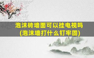 泡沫砖墙面可以挂电视吗(泡沫墙打什么钉牢固)