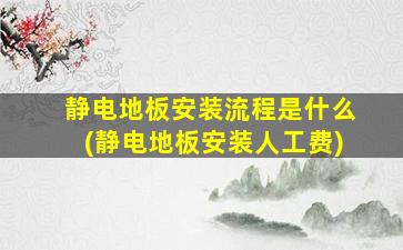 静电地板安装流程是什么(静电地板安装人工费)
