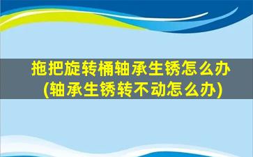 拖把旋转桶轴承生锈怎么办(轴承生锈转不动怎么办)