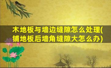 木地板与墙边缝隙怎么处理(铺地板后墙角缝隙大怎么办)