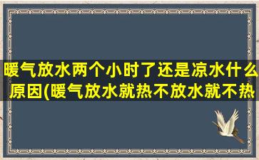 暖气放水两个小时了还是凉水什么原因(暖气放水就热不放水就不热怎么回事)