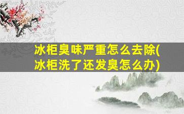 冰柜臭味严重怎么去除(冰柜洗了还发臭怎么办)