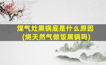 煤气灶黑锅底是什么原因(烧天然气做饭黑锅吗)