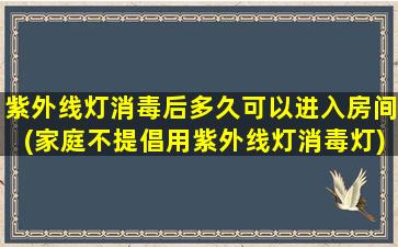 紫外线灯消毒后多久可以进入房间(家庭不提倡用紫外线灯消毒灯)