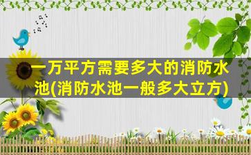 一万平方需要多大的消防水池(消防水池一般多大立方)