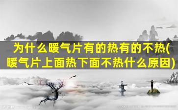为什么暖气片有的热有的不热(暖气片上面热下面不热什么原因)