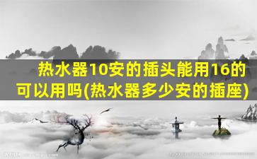 热水器10安的插头能用16的可以用吗(热水器多少安的插座)