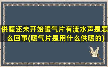 供暖还未开始暖气片有流水声是怎么回事(暖气片是用什么供暖的)