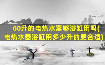 60升的电热水器够浴缸用吗(电热水器浴缸用多少升的更合适)