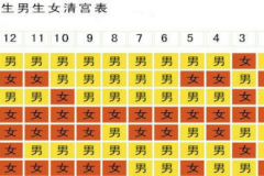 清宫图2023年生男生女：根据周易等推算而成的表格(仅供参考)