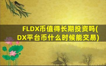 FLDX币值得长期投资吗(DX平台币什么时候能交易)
